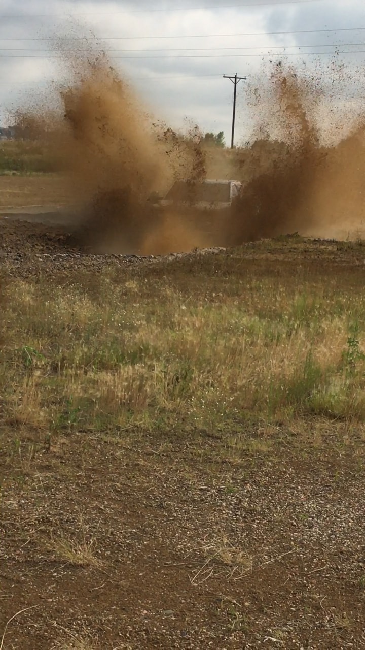 I took the Ford Super Duty through a mud pit in Colorado on the introductory launch event of the truck. Here, you can see the mud flying three times the height of the 2017 Ford Super Duty truck.