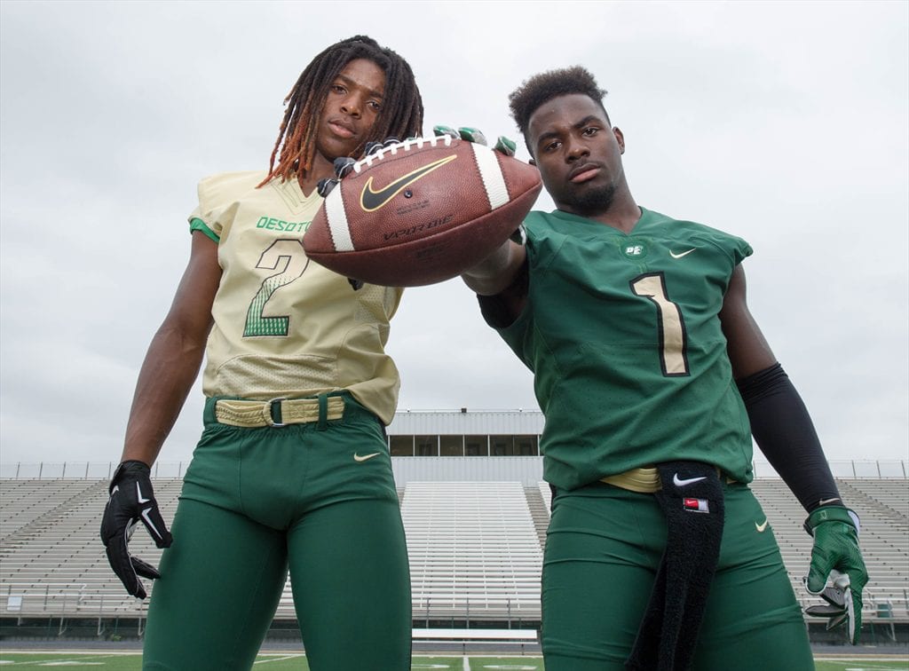 Wide Receivers Laviska Shenault and Kadarrian Nixon