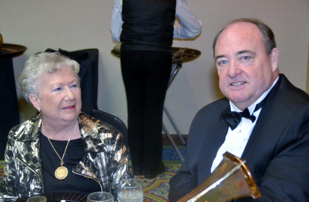 Michael and Marilyn Hurtt enjoy the 2015 DeSoto Chamber Gala festivities.