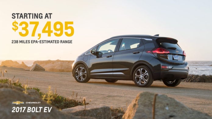 Chevrolet Bolt Price