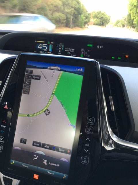 After experiencing this new 11.6-inch infotainment screen on the top two models of the 2017 Prius Prime I have to admit I wouldn't even consider the base model.