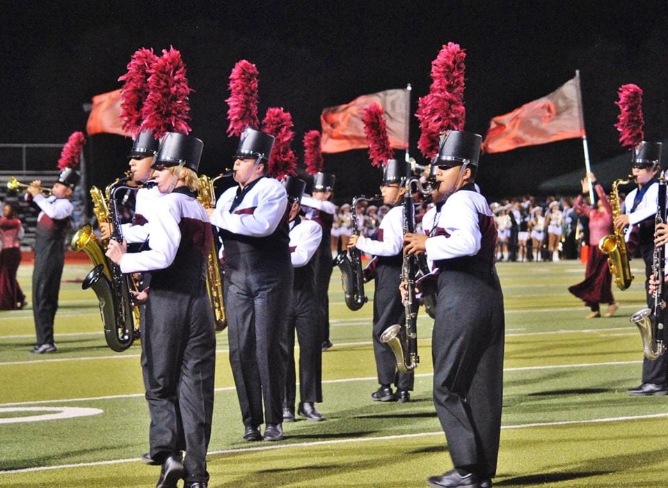 Red Oak Mighty Hawk Band members. (Kathy Higginbotham/Red Oak High School)