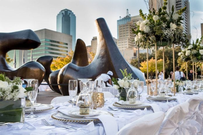 Dallas diner en blanc