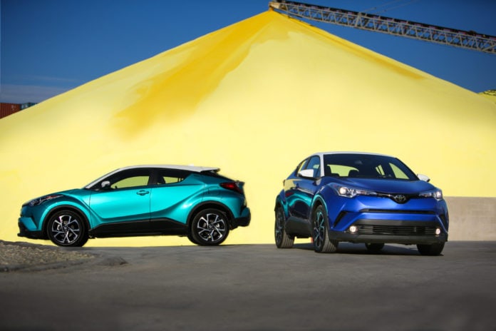 2018 Toyota C-HR Front and Side Views toyota c-hr