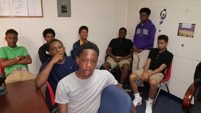 DeSoto East Middle School Boys Mentor Group (photo)