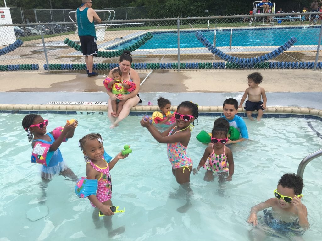 Kids at Crawford Pool