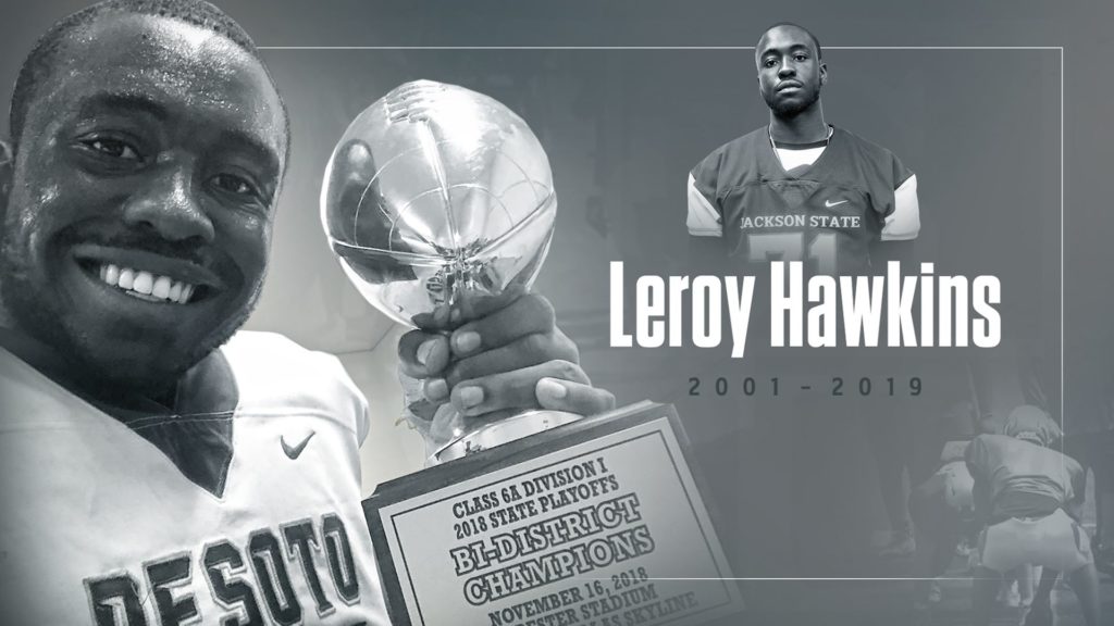 Jackson State Tribute to prospective student Leroy Hawkins, III.