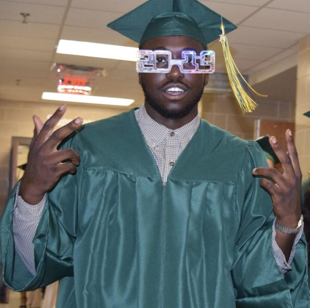 Leroy Hawkins, III seen here celebrating his graduation on Wednesday, May 29, 2019.