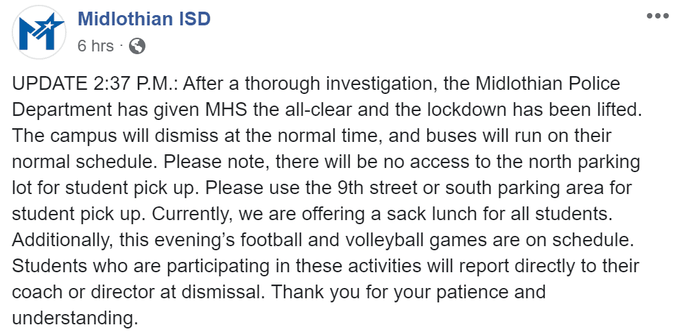 MISD FB Update