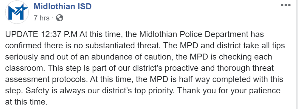 Midlothian ISD FB Update