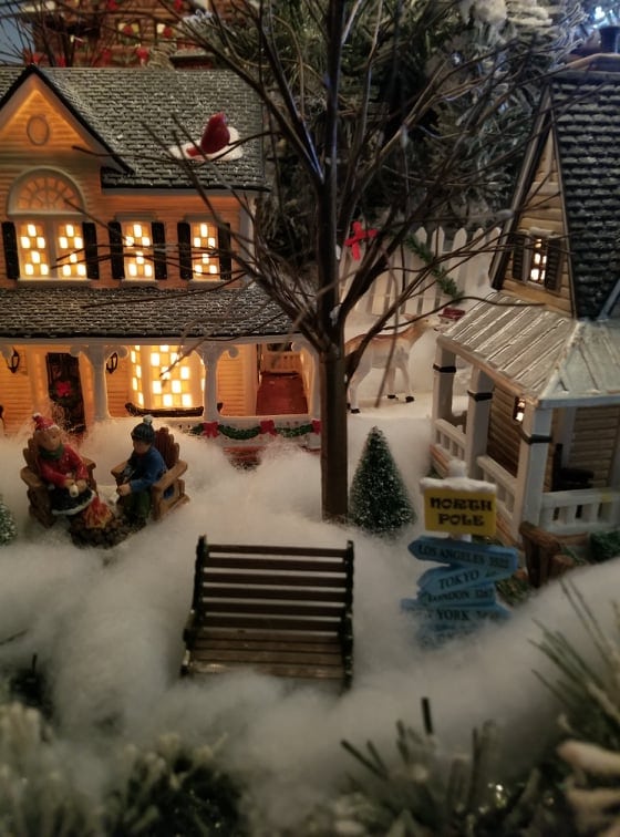 Christmas tree village