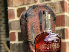 whiskey bottle with cowboy boots