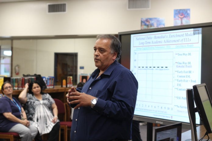 the district recently announced the adoption of the nationally recognized Gomez and Gomez instructional framework