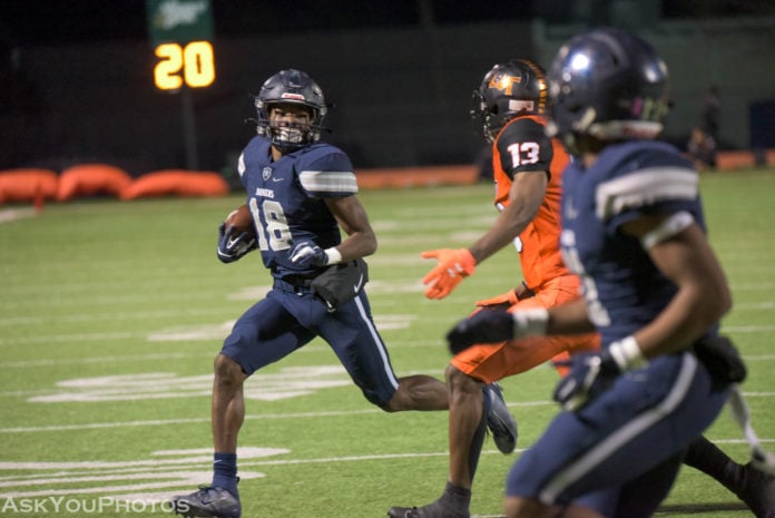 Marvin Mims has set a new single season record with 2,487 yards in the state of Texas Class 5A Division 1 quarterfinals