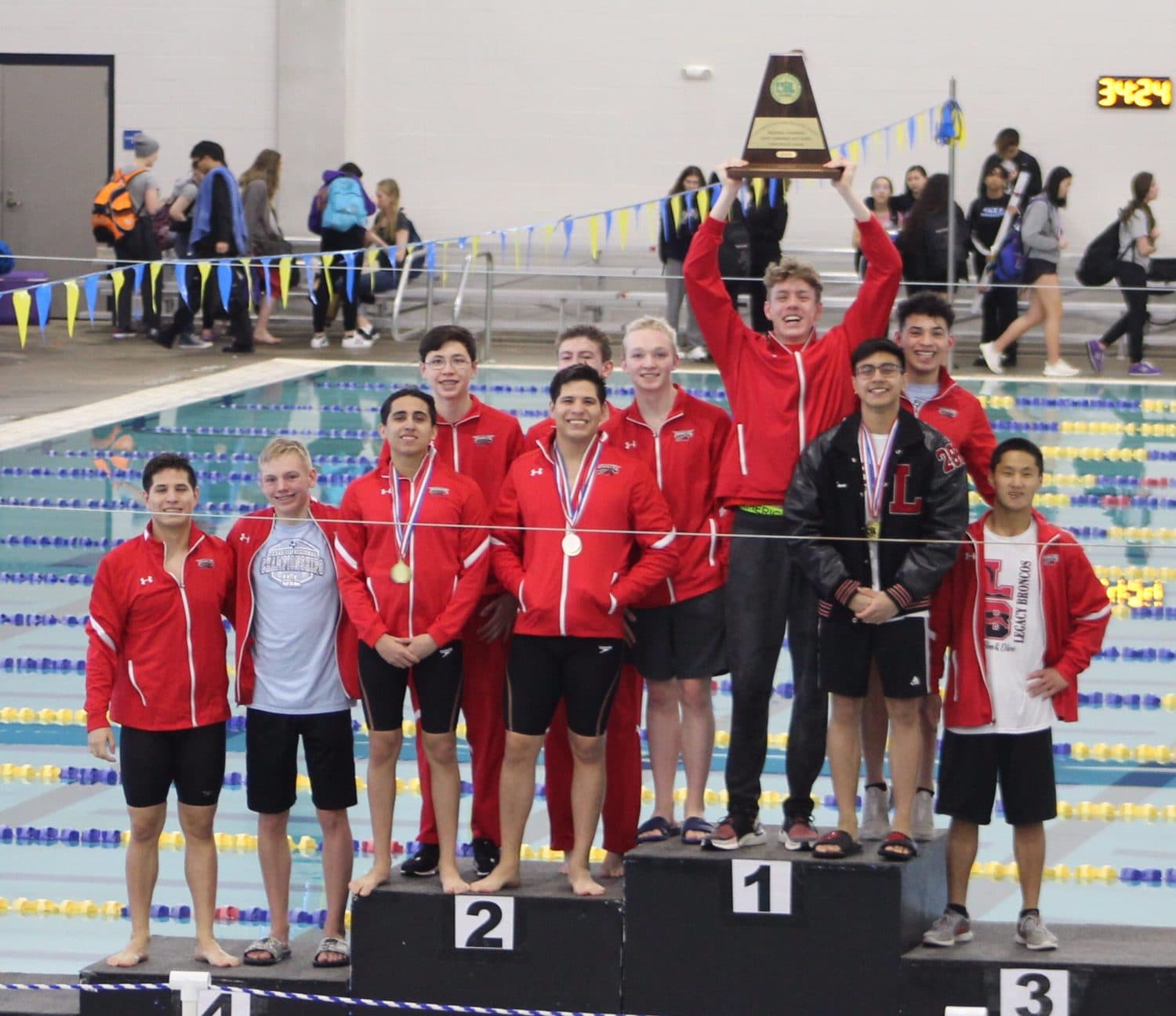 Mansfield ISD swimming and diving regional champions