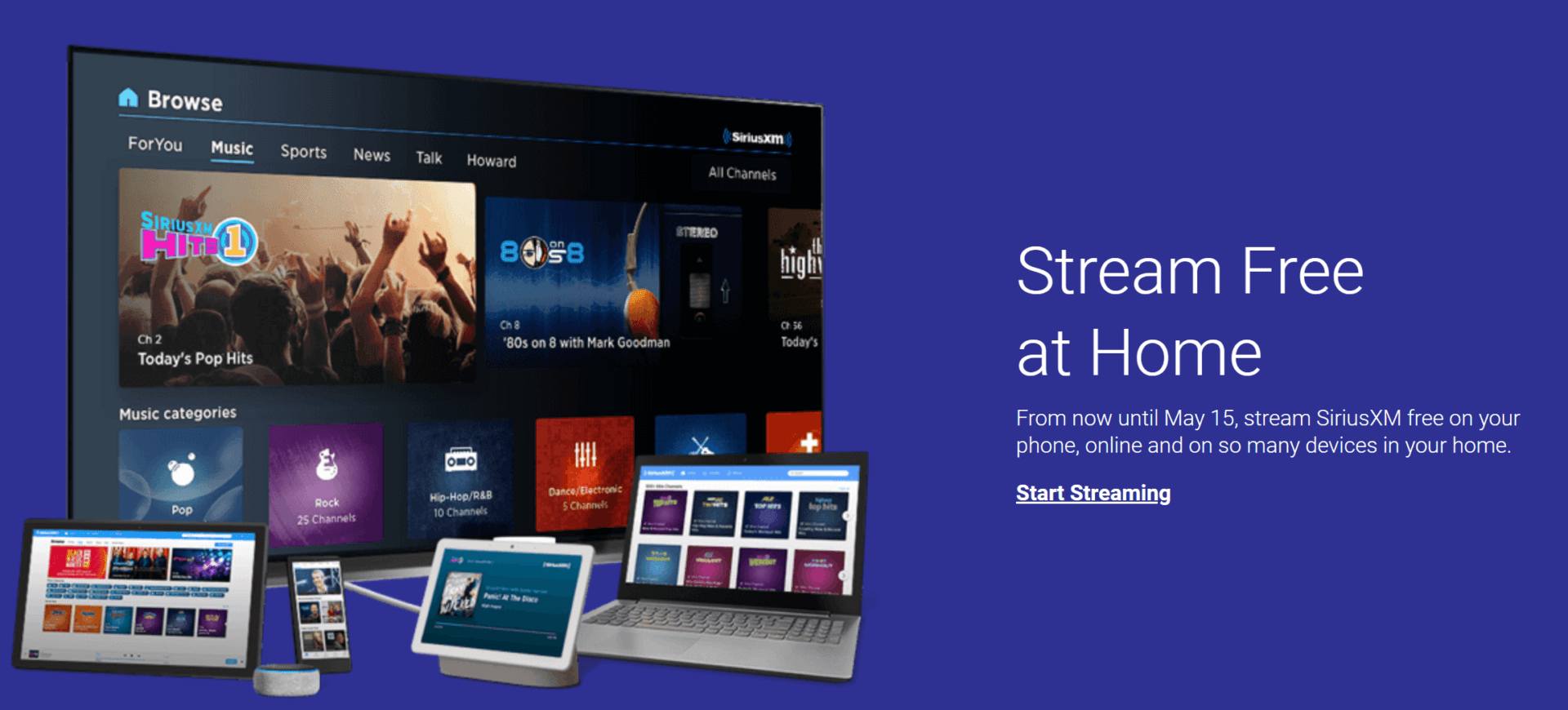 Stream SiriusXM Free Through May 15 Focus Daily News