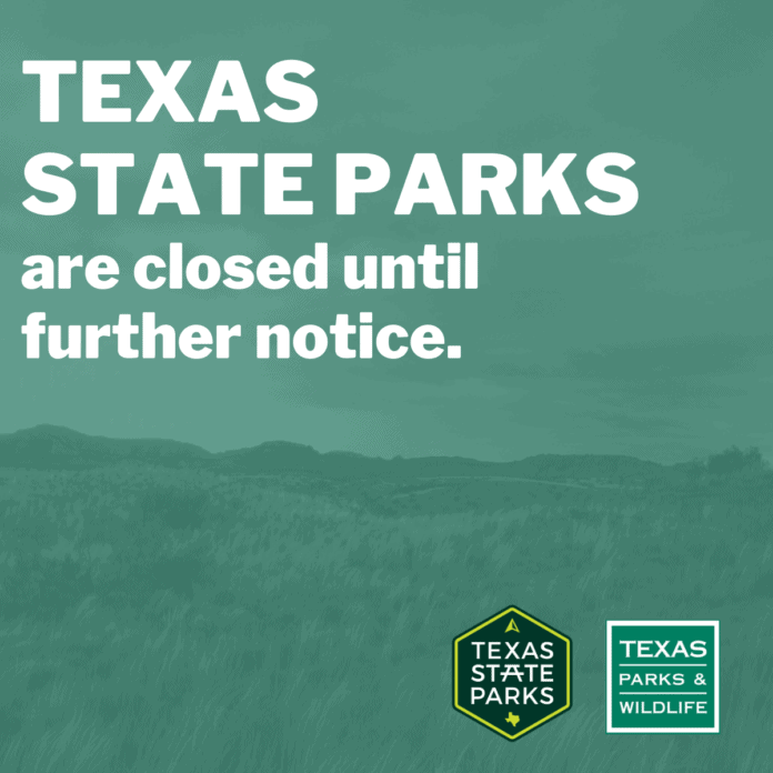 Texas state parks closed