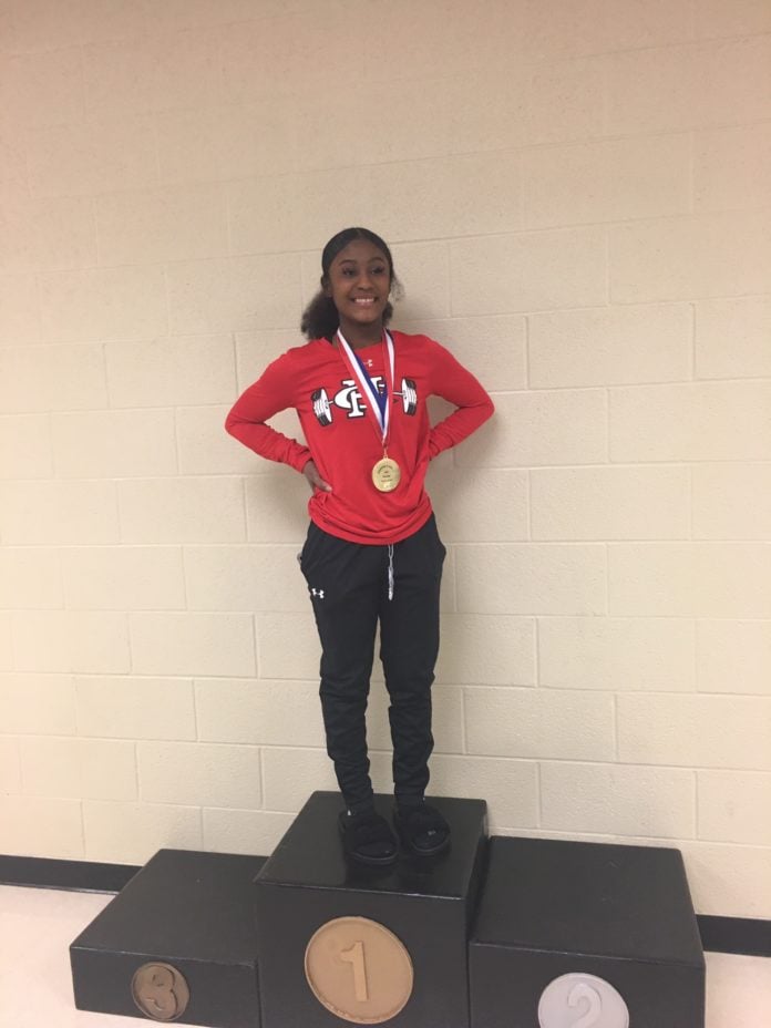 GiaNah Regional Medal Cedar Hill Powerlifters