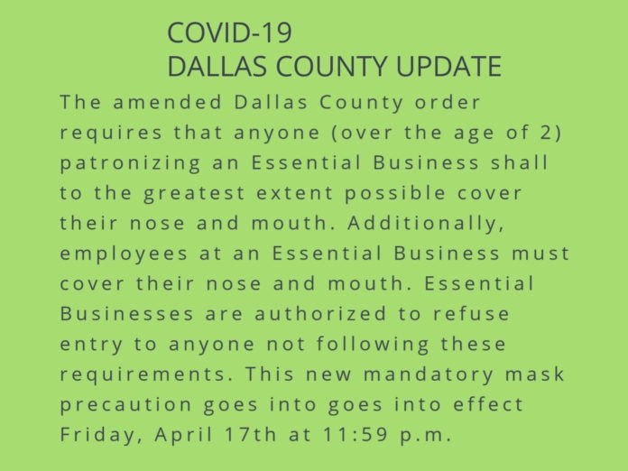 Dallas County mask order