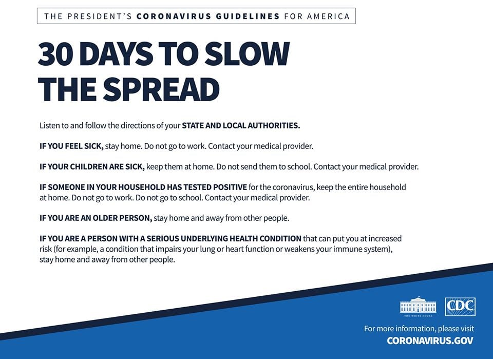 slow the spread CDC