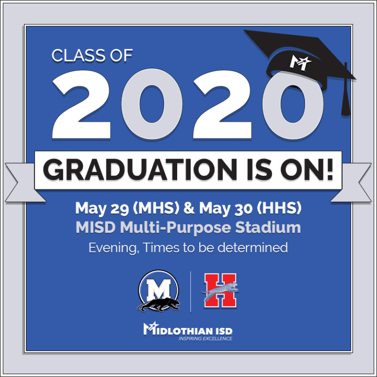 Midlothian ISD Class Of 2020 Graduation May 29 & 30 Focus Daily News