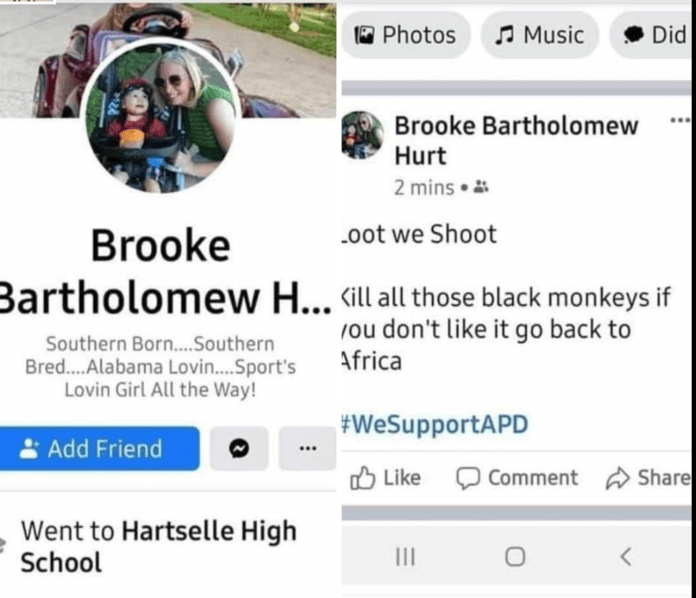 screenshot of Mansfield ISD racism FV post