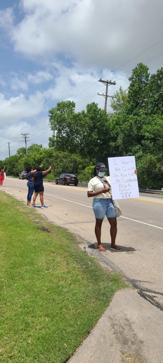 Glenn Heights protester