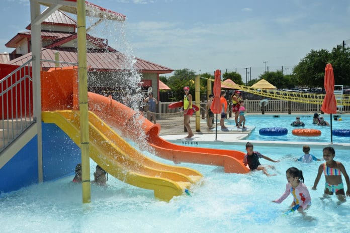 Toddler area of Hawaiian Falls Mansfield