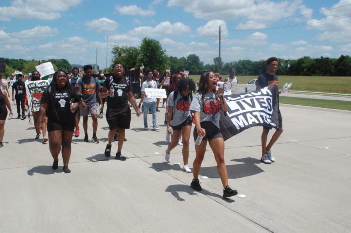 Mansfield Black Student Assoc. Mansfield march