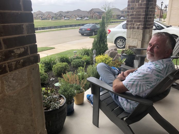 southe pointe park resident on porch