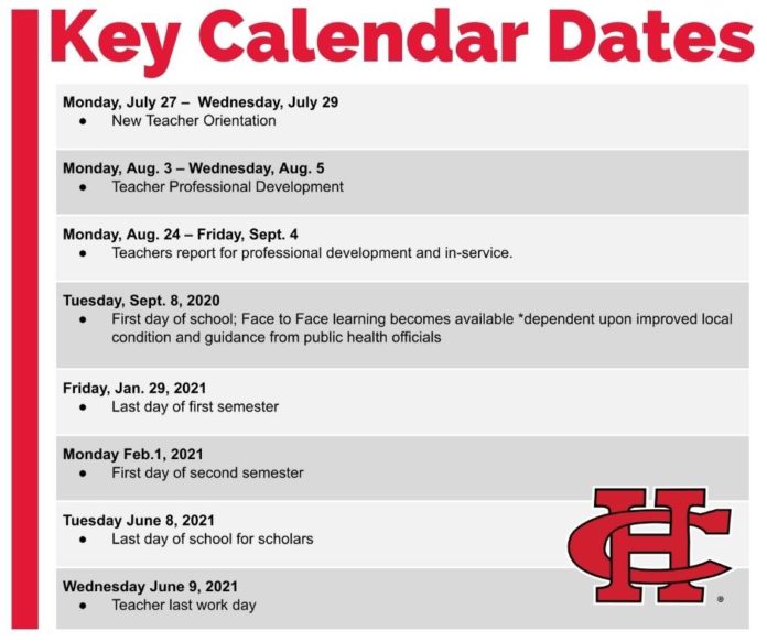 CHISD Key Calendar Dates