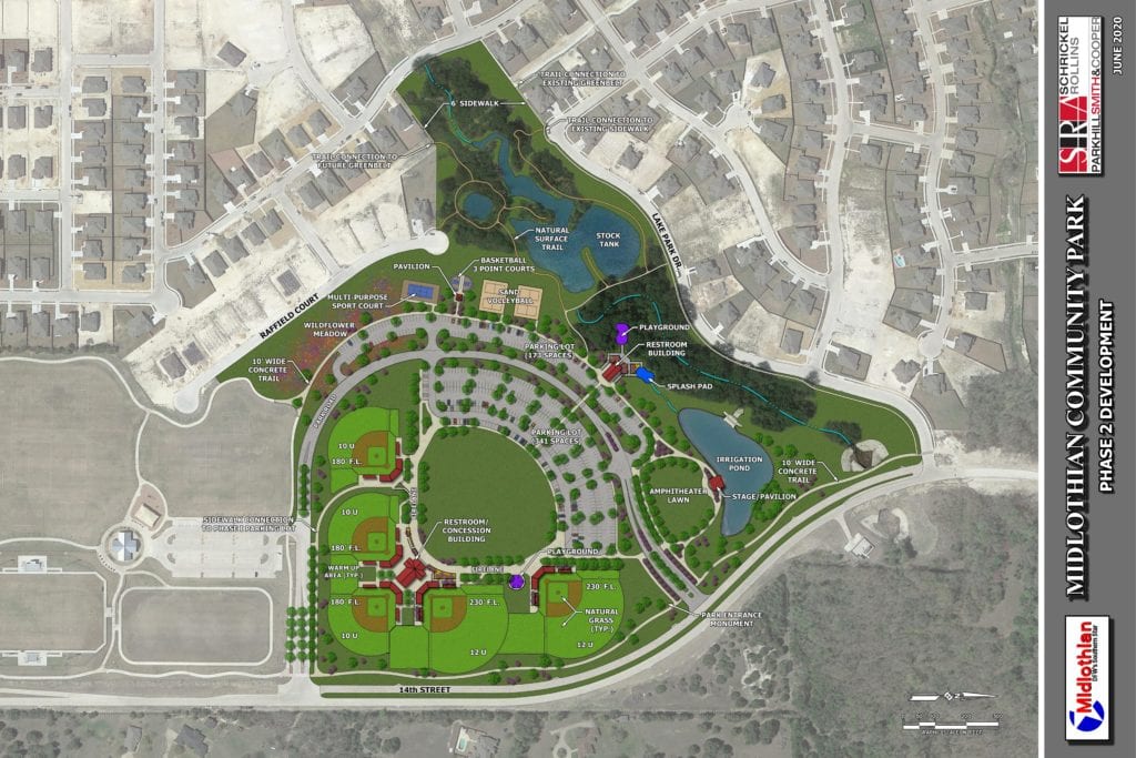 Construction Of Phase 2 Midlothian Community Park Is Underway