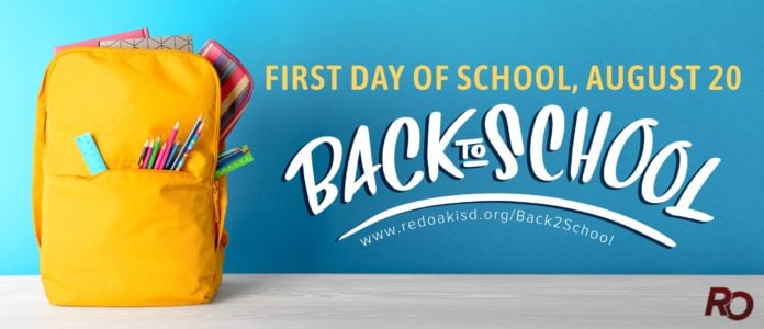 Red Oak ISD back to school graphic