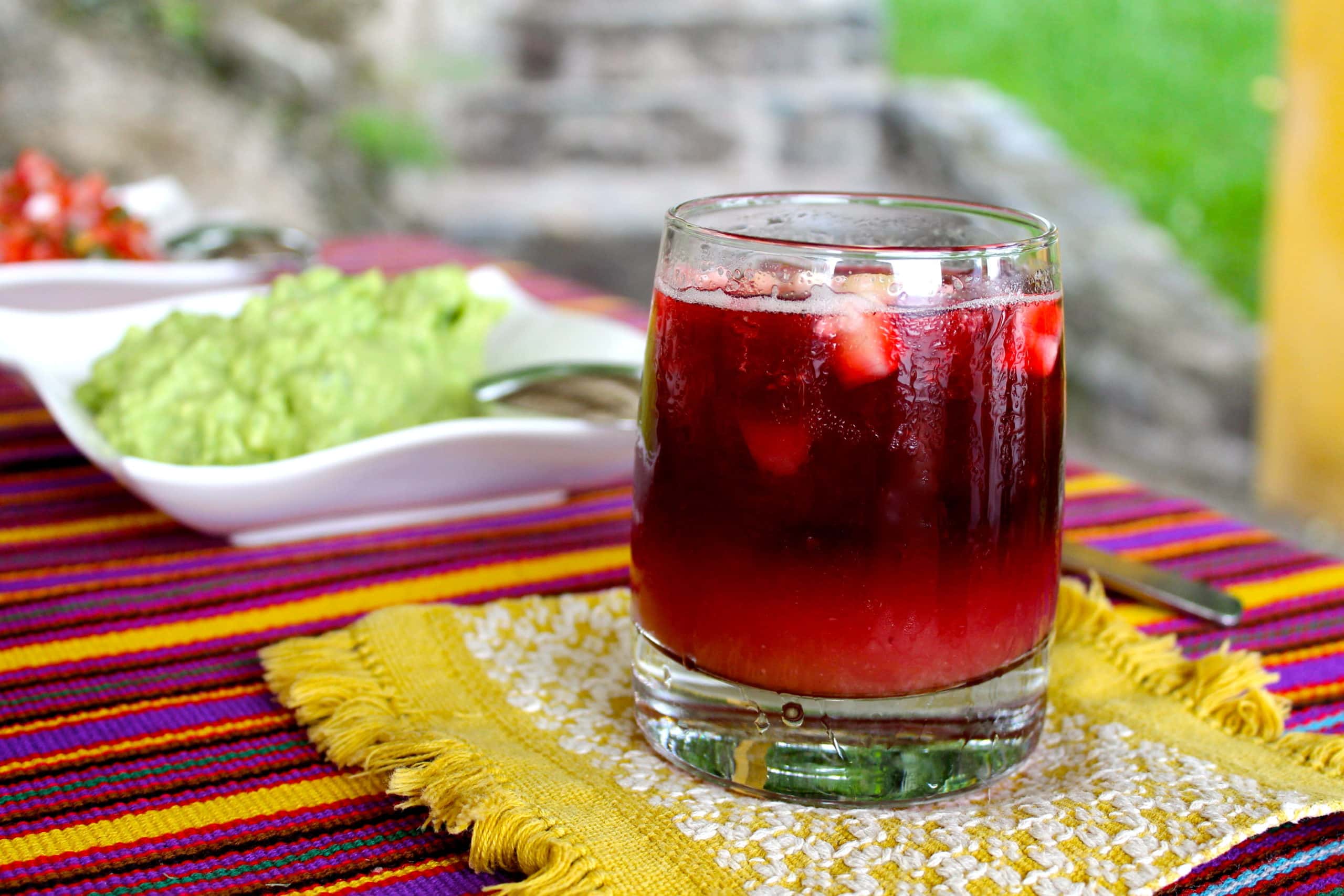 mixed rosapalopa in glass