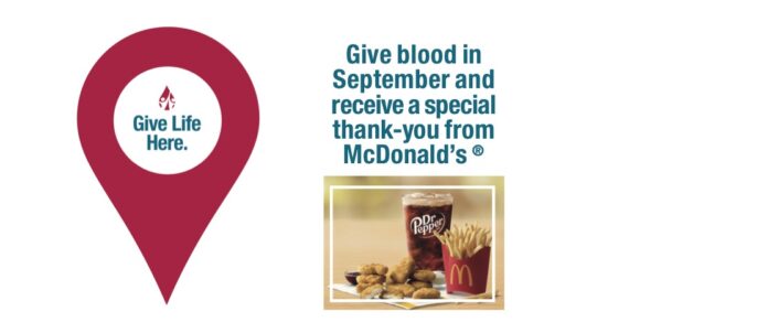 McDonald's Carter Bloodcare flyer