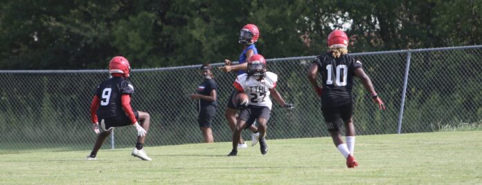 Cedar Hill football practice