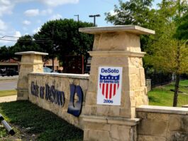 City of DeSoto sign