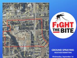 Mosquito spraying map