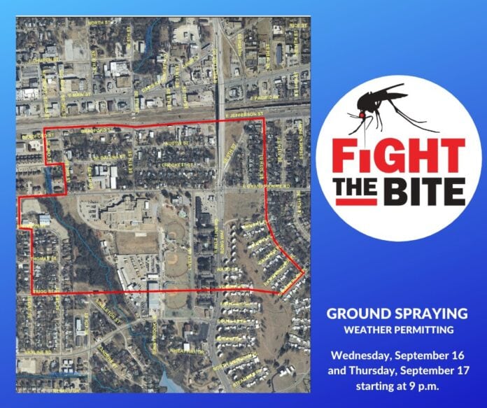 Mosquito spraying map