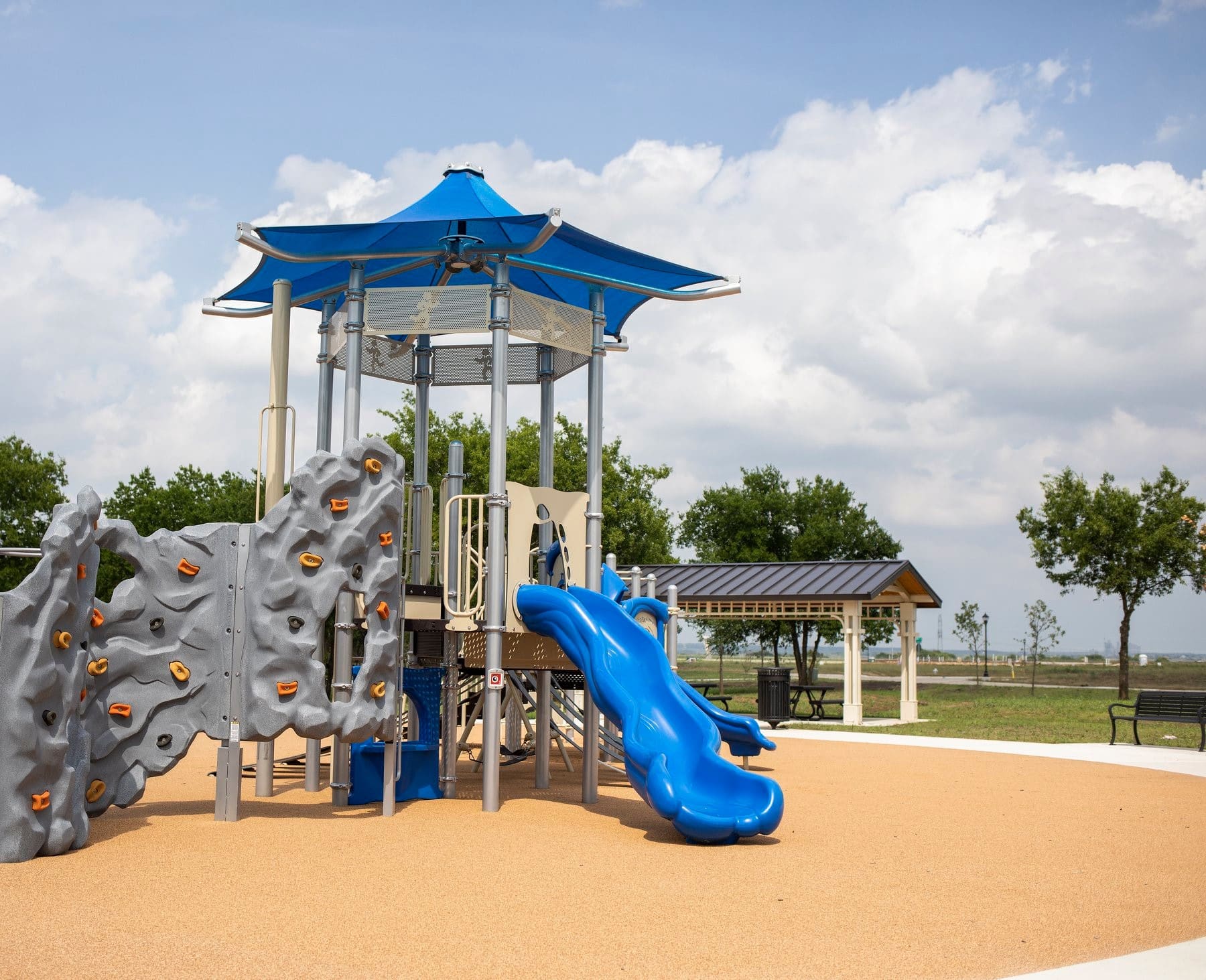 slide at Mansfield playground