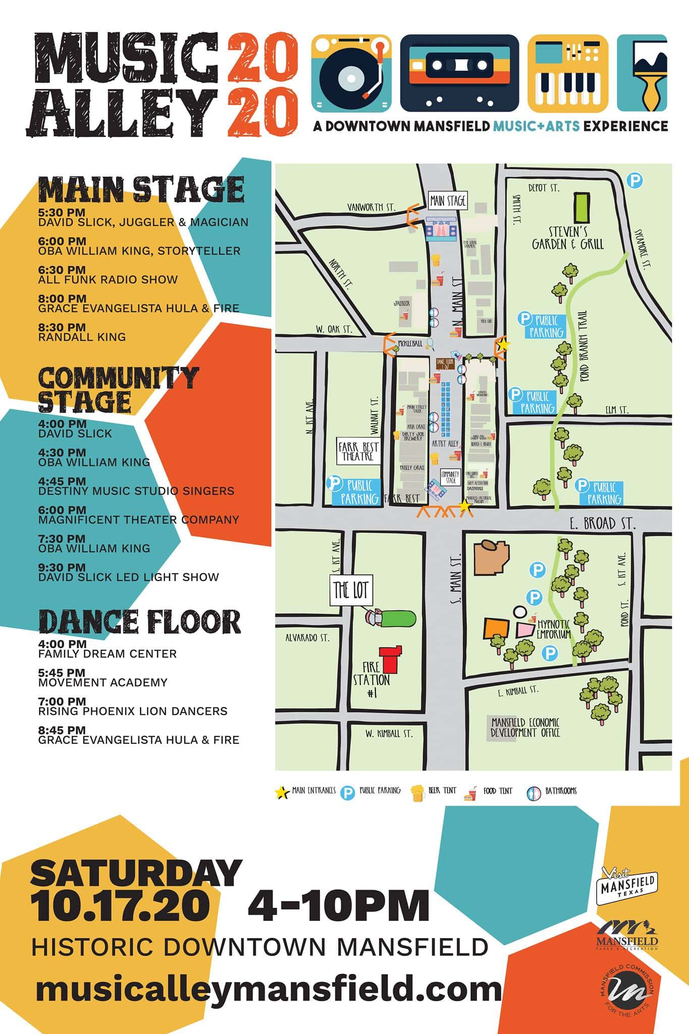 Music Alley 2020 map