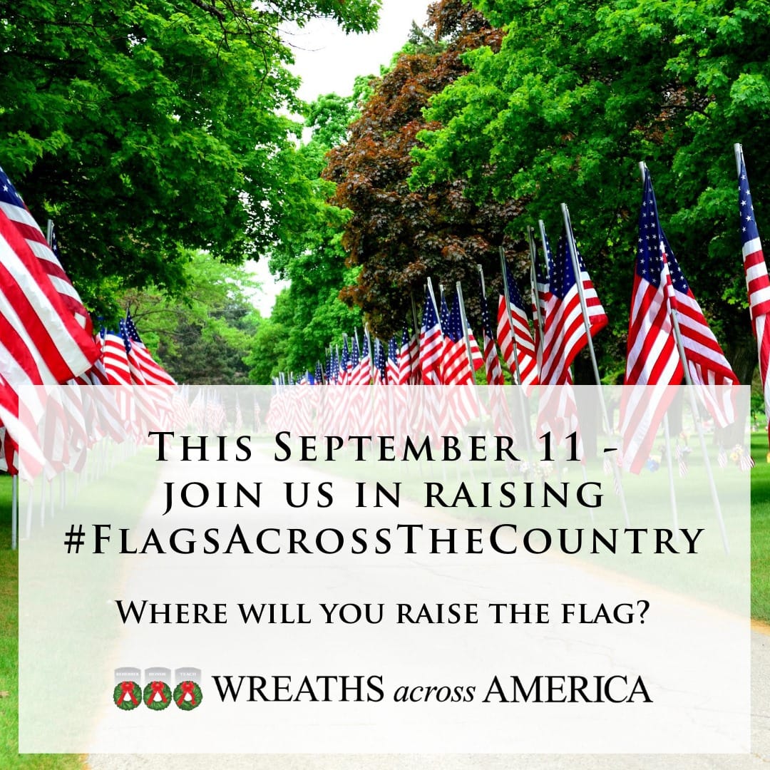 Wreaths Across America Makes National Call to Stand Out and Wave Flags