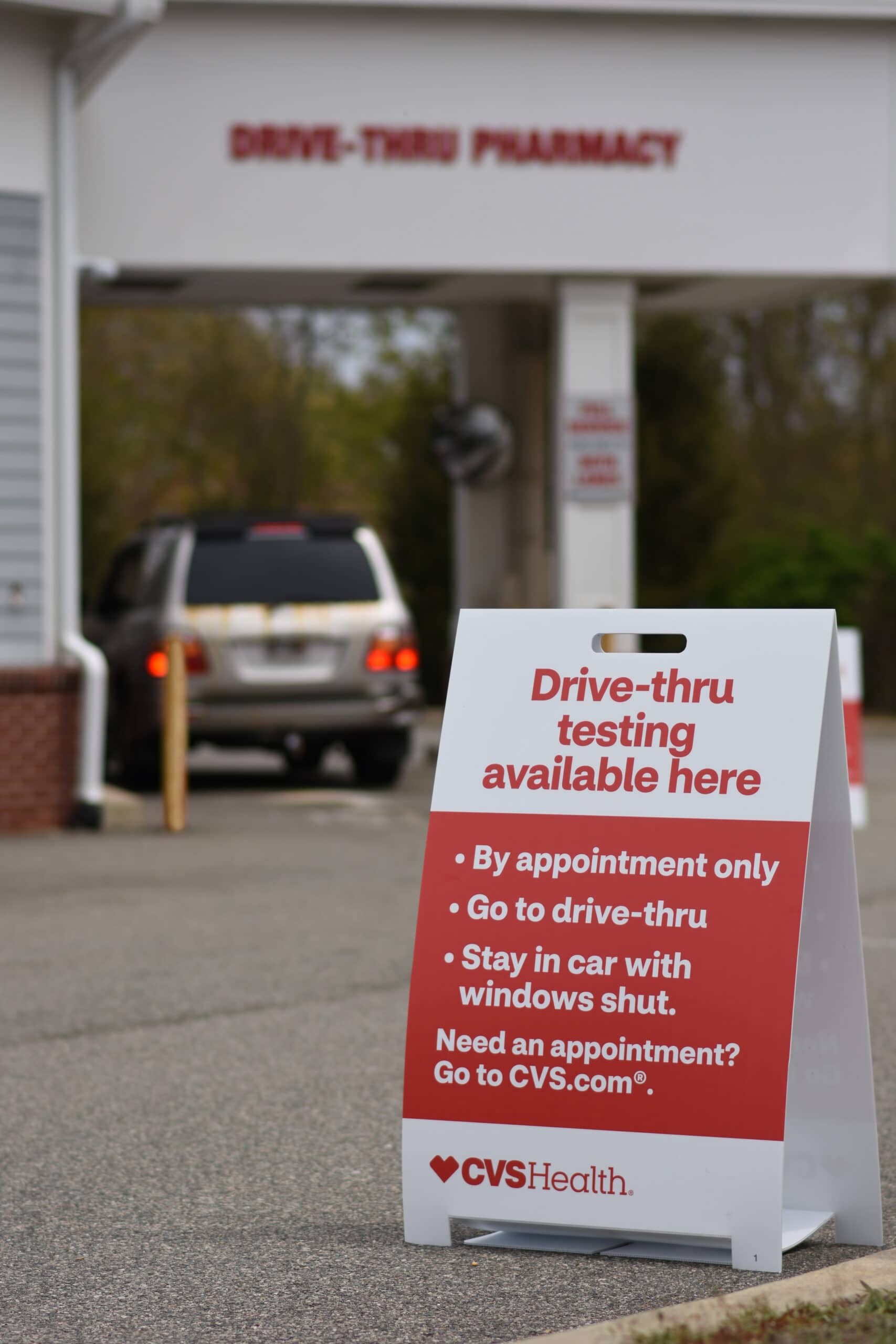 CVS COVID drive thru