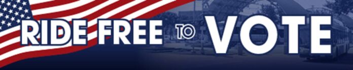 ride free to vote graphic