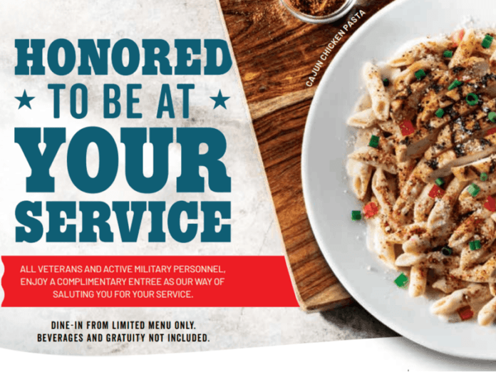 2020 Veterans Day Free Meals Discounts Focus Daily News