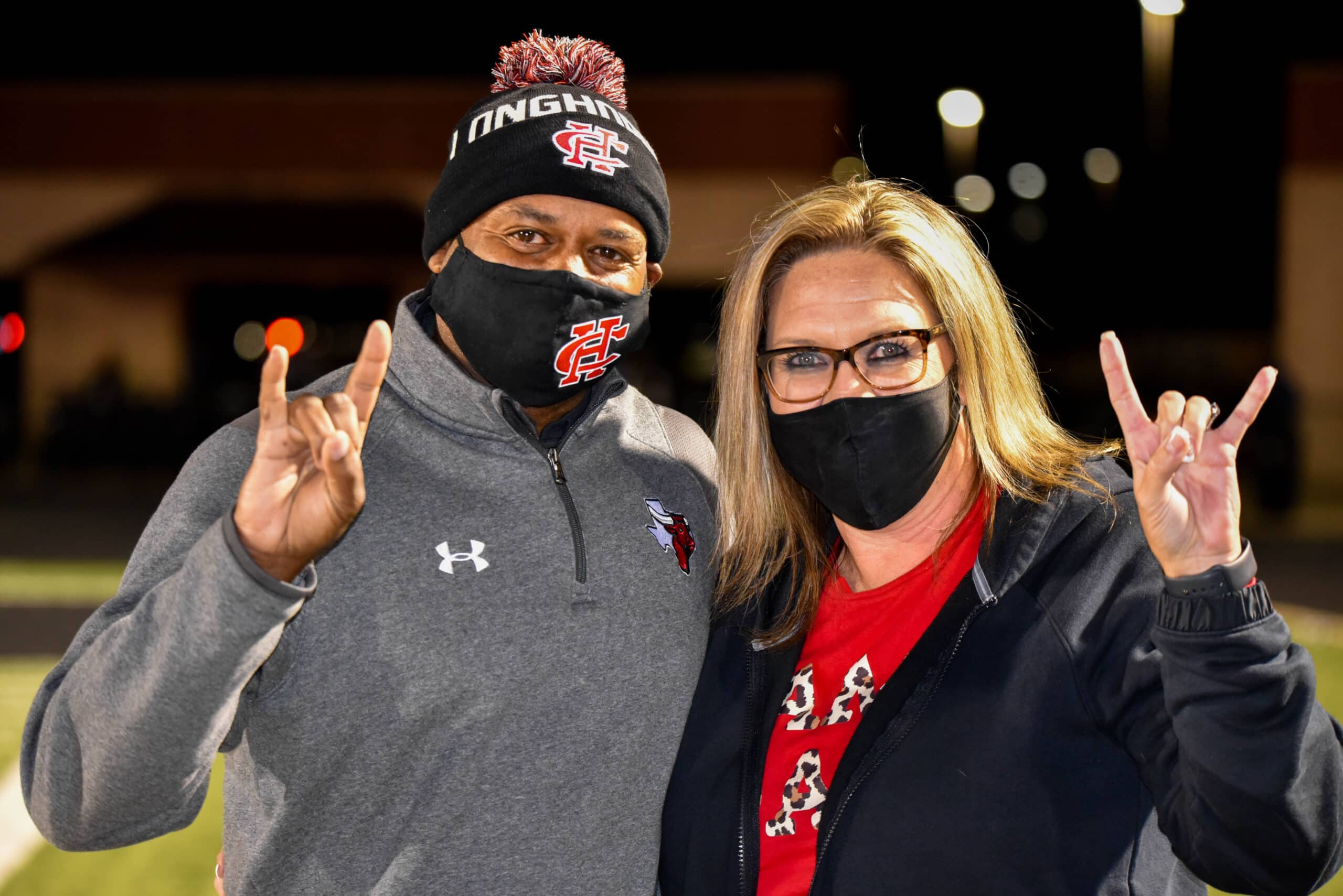 Cedar Hill’s Superintendent Dr. Gerald Hudson and Athletic Director Melanie Benjamin 