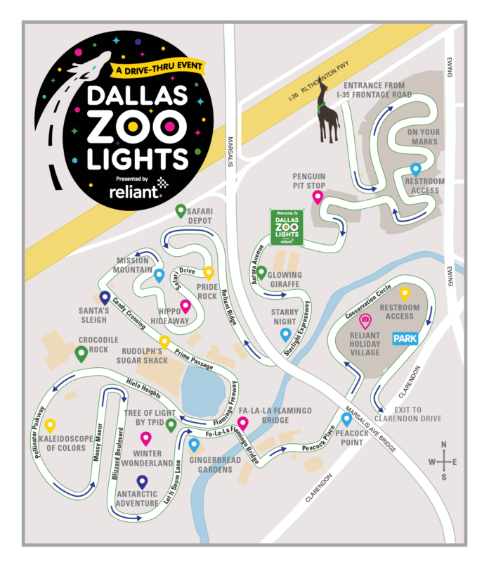 Drive and Shine! Dallas Zoo Lights Returns As DriveThru Event