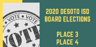 November DeSoto ISD Board Election-Candidate Information DeSoto ISD Elections graphic