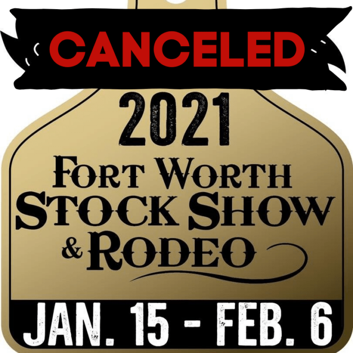 Canceled Ft Worth Stock Show graphic