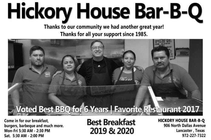 Hickory House BBQ ad